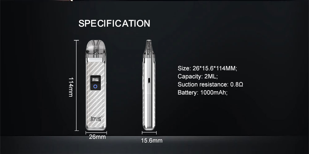 DE019 Dispositivo Sistema Kit Pod Preriempiti ATVS Vape